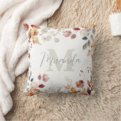 モノグラパーソナライズされたムフローラ クッション (ブランケット)