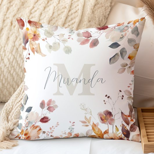 モノグラパーソナライズされたムフローラ クッション