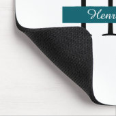 モノグラパーソナライズされたムマウスパッド | カスタムイニシャル マウスパッド (コーナー)