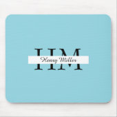 モノグラパーソナライズされたムマウスパッド | カスタムイニシャル マウスパッド (正面)