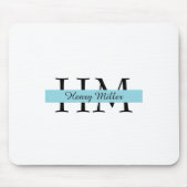 モノグラパーソナライズされたムマウスパッド | カスタムイニシャル マウスパッド (正面)