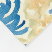 モノグラパーソナライズされたムモダン名作家庭園 フリースブランケット (角)