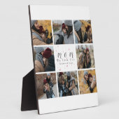 モノグラパーソナライズされたム写真コラージュマザーファミリー フォトプラーク (側面)