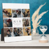 モノグラパーソナライズされたム写真コラージュマザーファミリー フォトプラーク (側面)