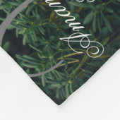 モノグラパーソナライズされたム写真新作キープサケ フリースブランケット (角)