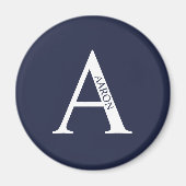 モノグラパーソナライズされたム及びネーム・マグネット マグネット (正面)