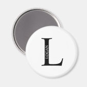 モノグラパーソナライズされたム及びネーム・マグネット マグネット (正面/裏面)