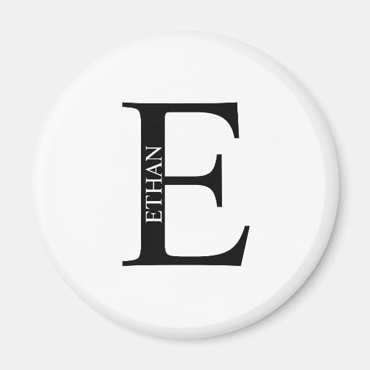 モノグラパーソナライズされたム及びネーム・マグネット マグネット (正面)