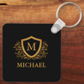 モノグラパーソナライズされたム名 キーホルダー (裏面)