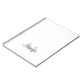 モノグラパーソナライズされたム名 ノートブック (左側)