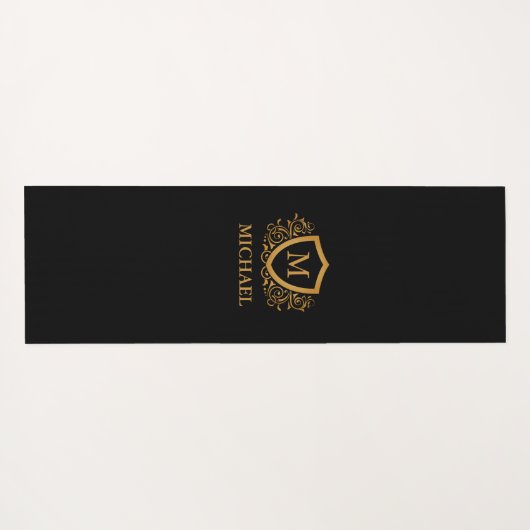 モノグラパーソナライズされたム名 ヨガマット (裏面(横))