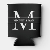 モノグラパーソナライズされたム名 缶クーラー (正面)