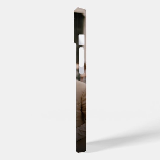 モノグラパーソナライズされたム夫妻の写結婚真 Case-Mate iPhoneケース (裏面 / 左)