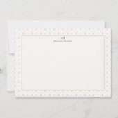 モノグラパーソナライズされたム定常 サンキューカード (正面)