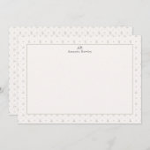 モノグラパーソナライズされたム定常 サンキューカード (正面/裏面)