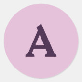 モノグラパーソナライズされたム封筒用シール ラウンドシール (正面)