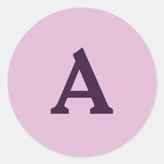 モノグラパーソナライズされたム封筒用シール ラウンドシール (正面)