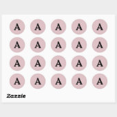 モノグラパーソナライズされたム封筒用シール ラウンドシール (シート)