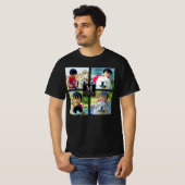 モノグラパーソナライズされたム文字付き写真Tシャツ Tシャツ (正面フル)