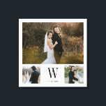 モノグラパーソナライズされたム3フォトコラージュ キャンバスプリント<br><div class="desc">とモダンデザイン印刷パーソナライズされたモノグラムエレガント3 Photo Collage Canvasテキストと一緒に印刷カスタマイズ可能な印刷。このデザインに一致する他の製品については、グラフィックアートデザインストアをご覧ください。</div>