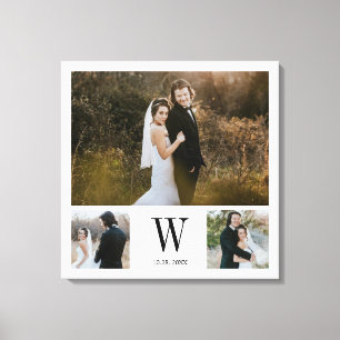 モノグラパーソナライズされたム3フォトコラージュ キャンバスプリント