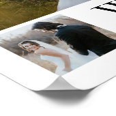 モノグラパーソナライズされたム3フォトコラージュ ポスター (角)