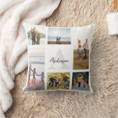 モノグラパーソナライズされたム6フォトコラージュ クッション (ブランケット)