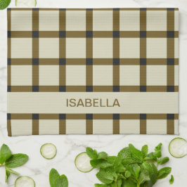 モノグラパーソナライズされたム キッチンタオル