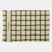 モノグラパーソナライズされたム キッチンタオル (横)