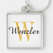 モノグラパーソナライズされたム キーホルダー (正面)