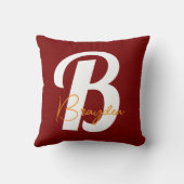 モノグラパーソナライズされたム クッション (裏面)