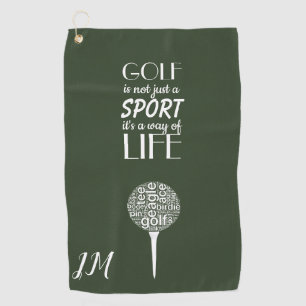モノグラパーソナライズされたム ゴルフタオル