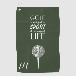 モノグラパーソナライズされたム ゴルフタオル