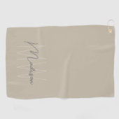 モノグラパーソナライズされたム ゴルフタオル (横)