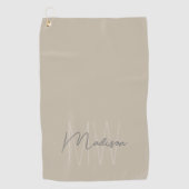 モノグラパーソナライズされたム ゴルフタオル (正面)