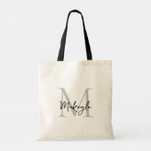 モノグラパーソナライズされたム トートバッグ (裏面)