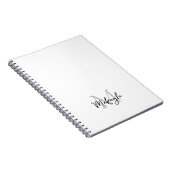 モノグラパーソナライズされたム ノートブック (右側)