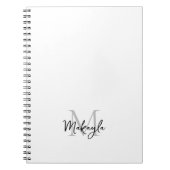 モノグラパーソナライズされたム ノートブック (正面)