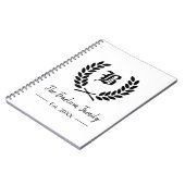 モノグラパーソナライズされたム ノートブック (左側)