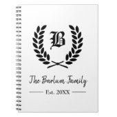 モノグラパーソナライズされたム ノートブック (正面)