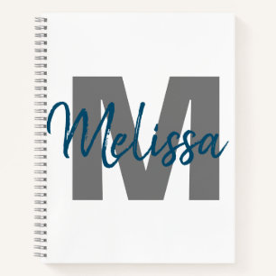 モノグラパーソナライズされたム ノートブック