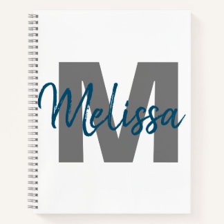 モノグラパーソナライズされたム ノートブック