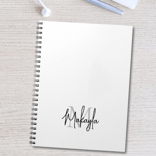 モノグラパーソナライズされたム ノートブック
