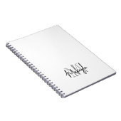 モノグラパーソナライズされたム ノートブック (右側)