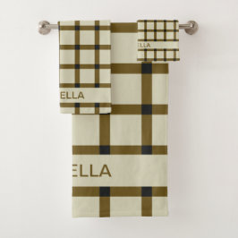 モノグラパーソナライズされたム バスタオルセット