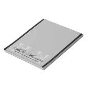 モノグラパーソナライズされたム：メモ帳 ノートパッド (回転)