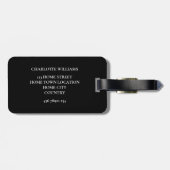 モノグラパーソナライズされたム ラゲッジタグ (裏面横)