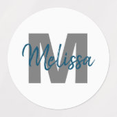 モノグラパーソナライズされたム ラベル (デザイン2)