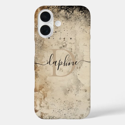 モノグラパーソナライズされたム Case-Mate iPhoneケース (裏面)