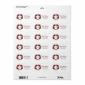 モノグラビクトリアンムリース差出人住所 ラベル (フルシート)